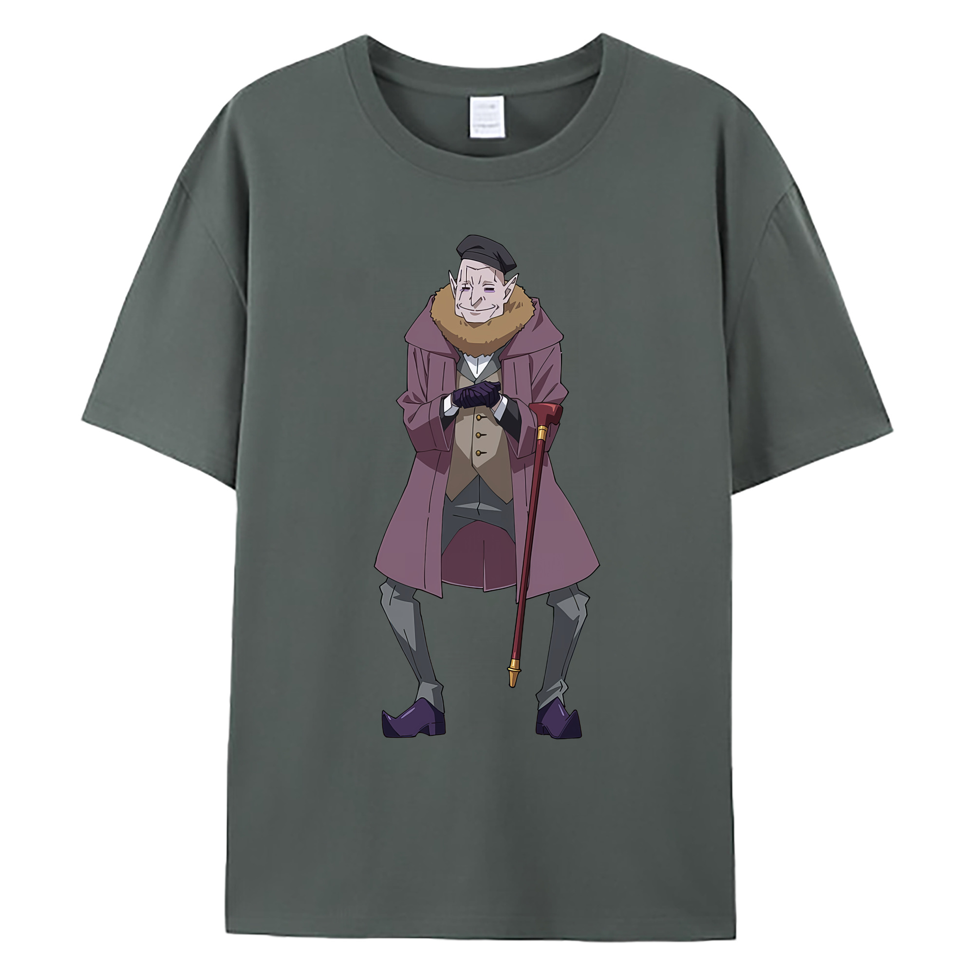 （画像用） 転スラ Regarding Reincarnated to Slime 綿100％ メンズ半袖Tシャツ｜肌触りやわらか＆通気性